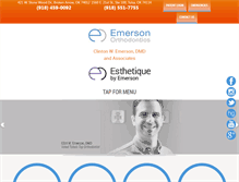 Tablet Screenshot of emersonbraces.com